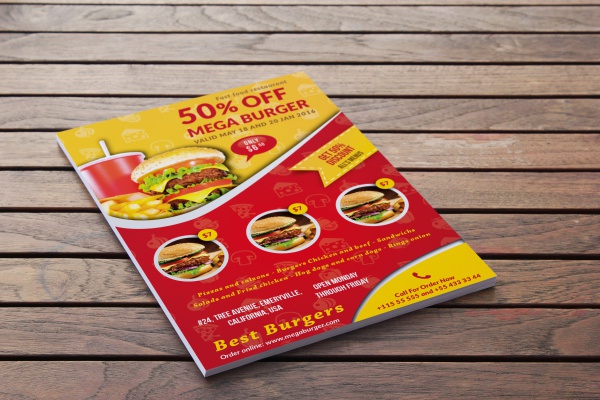 Burger Burn Flyer Design