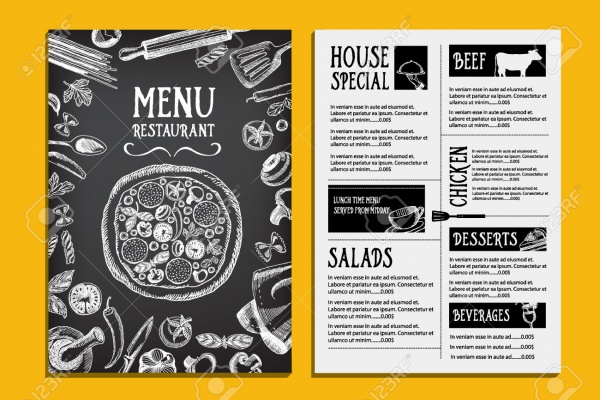 Contoh Brosur Cafe FREE 24 Menu Brochure Designs in PSD Vector EPS 