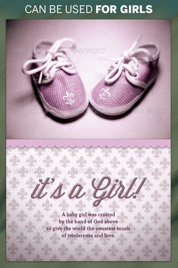 Classic Baby Shower Flyer Template
