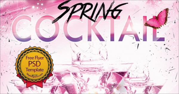 Cocktail Spring Flyer Design