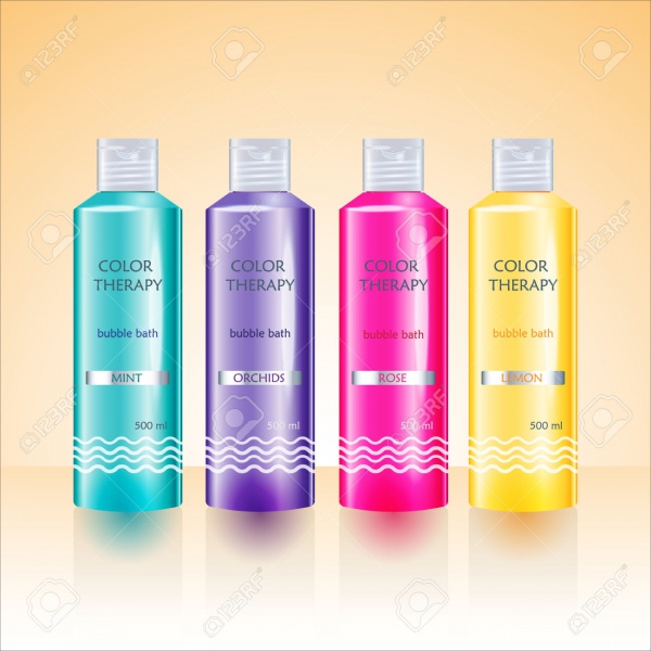 Colorful Shampoo Label Designs