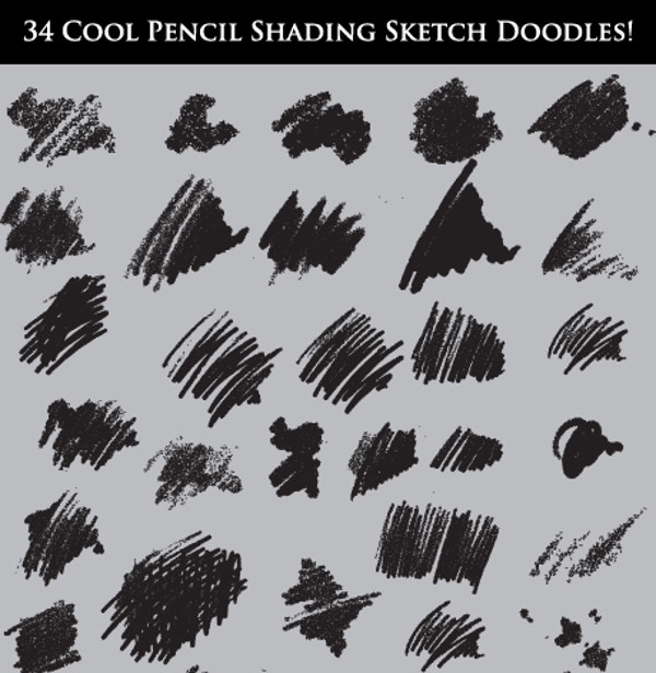 Cool Pencil Shading Sketch Brushes