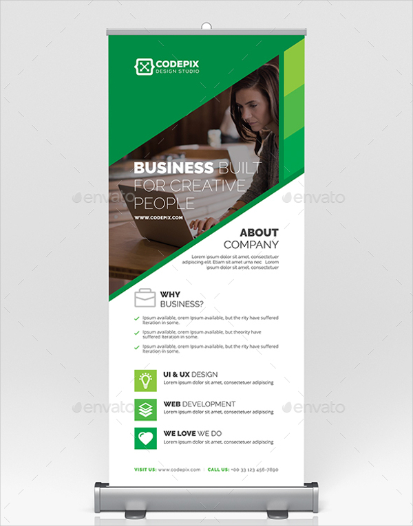 Corporate Roll-Up Banner Design