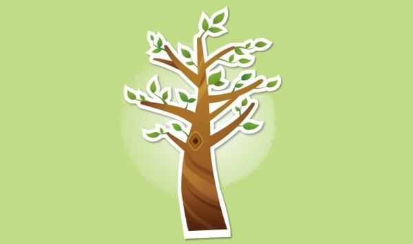 Creative Cool Tree Illustration