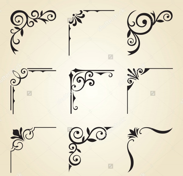 Decorative Corner Vector