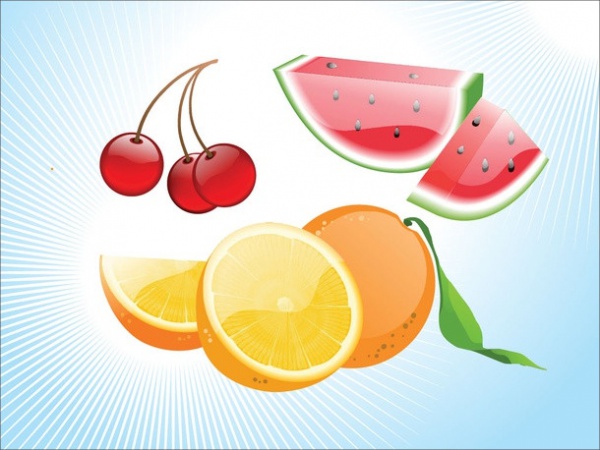 Download realistic fruit illustrations