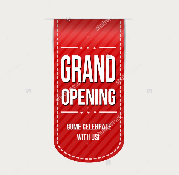 Grand Opening Banner Template