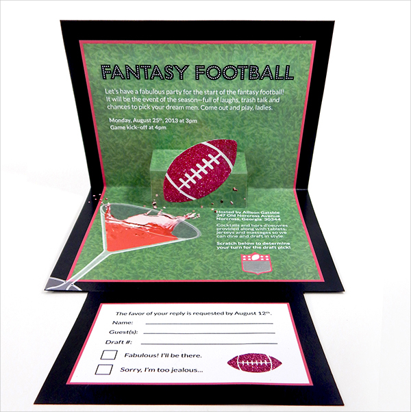 Fantasy Football Invitation Set