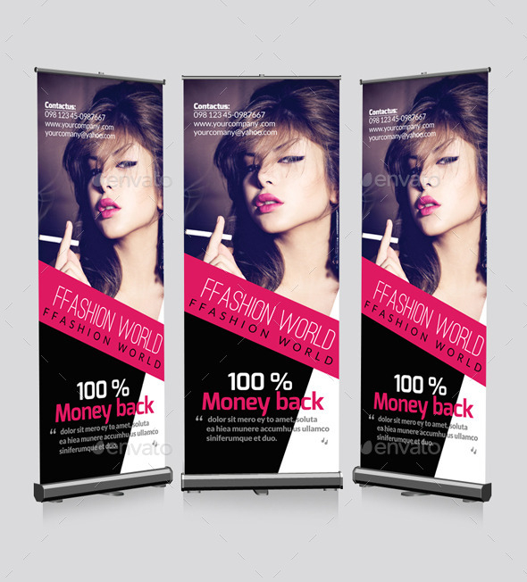 Fashion Roll Up Banners Template