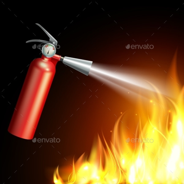 Fire Extinguisher Illustration
