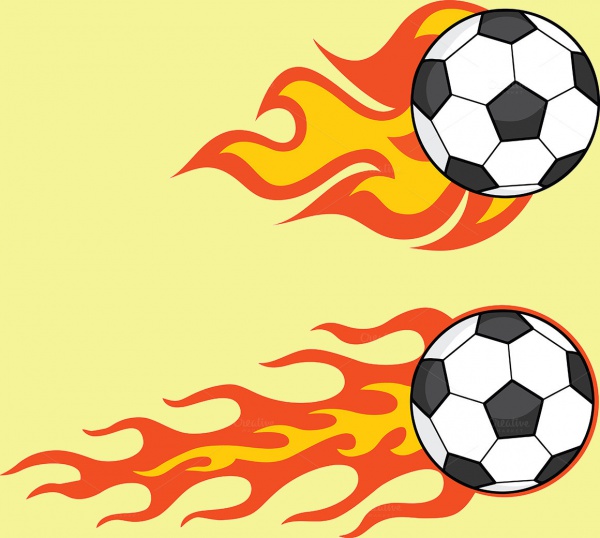 Flaming Soccer Balls Collection