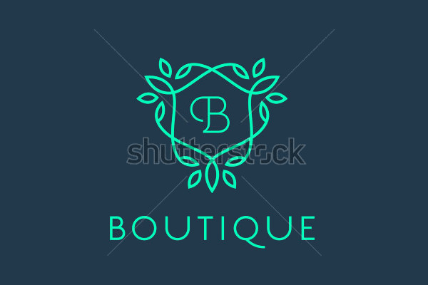 Floral Boutique Logo Template