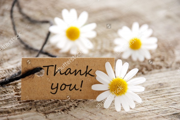 Floral Thank You Banner