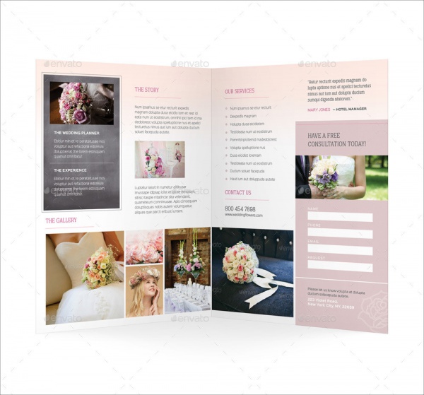 Florist Wedding Brochure Design