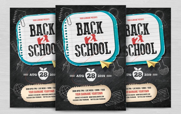 Flyer Design of Back to School