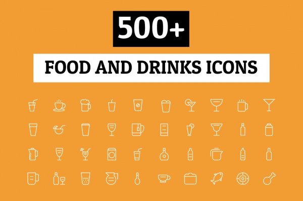 Food & Drinks Transparent Icons