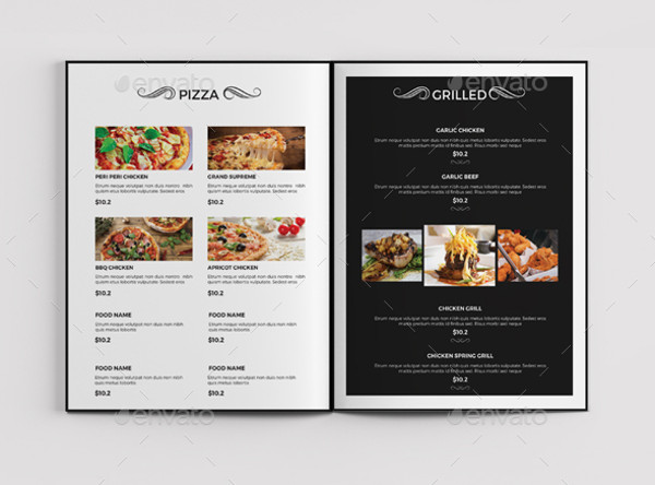 Food Menu Brochure Template