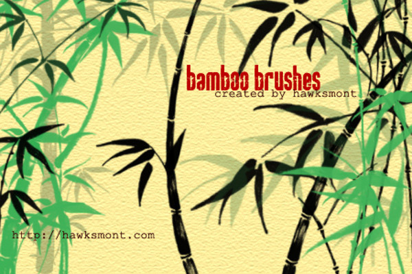 Free Bamboo Photoshop Brushes