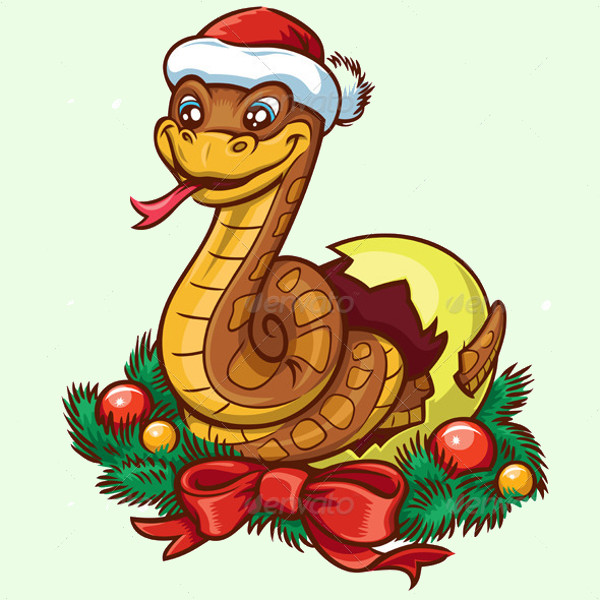 Funny Snake Cartoon Vector