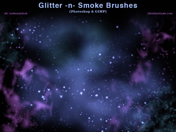 Glitter And Smoke Brushes