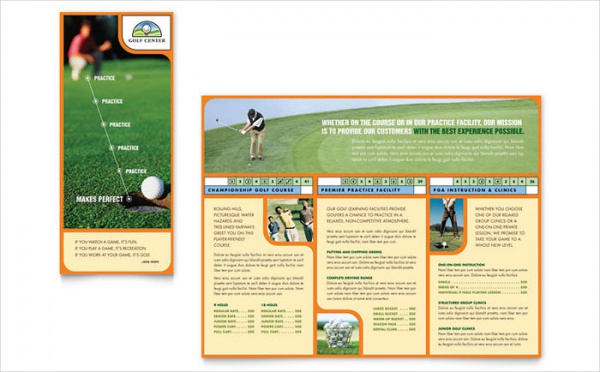 Golf Instructor & Course Brochure Template