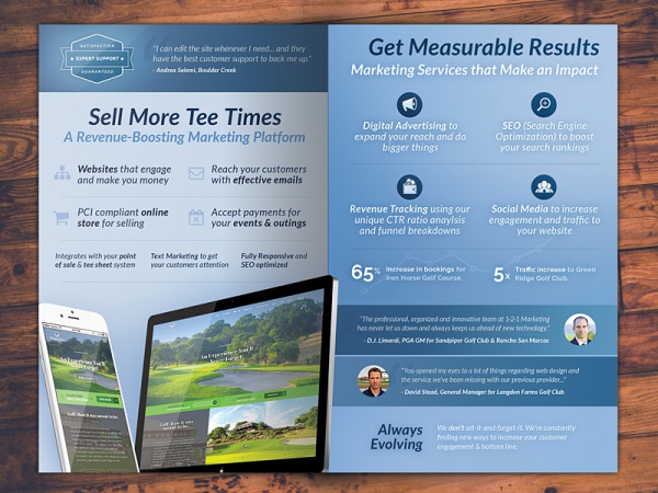 Golf Marketing Brochure Design