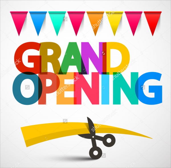 Grand Opening Colorful Banner