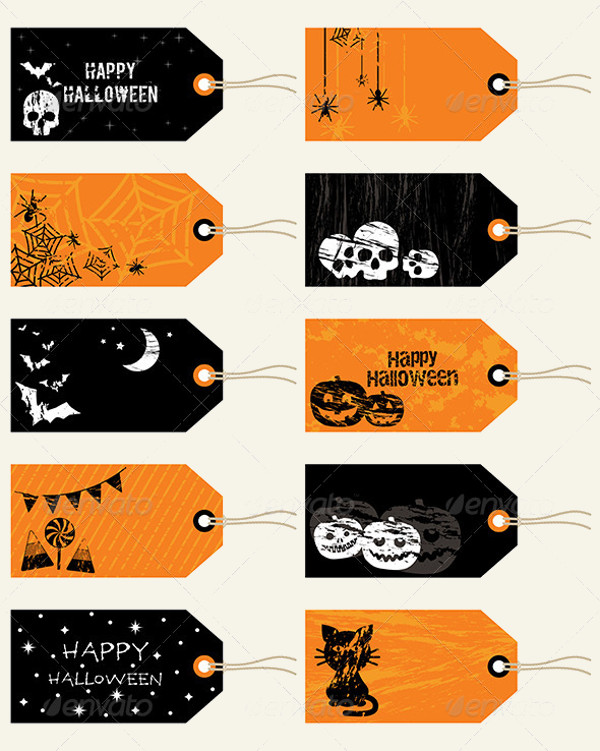 Halloween Gift Tag Design