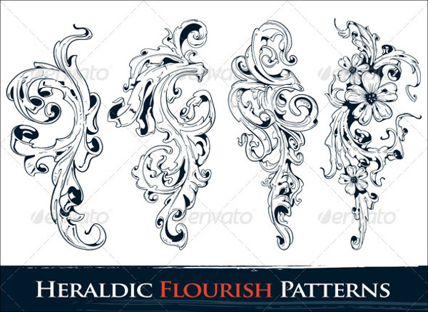 Heraldic Flourish Pattern