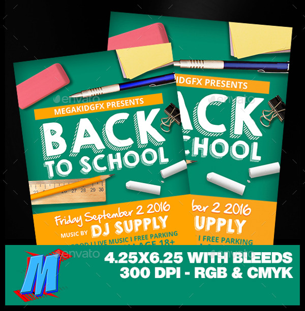 High Quality Back to School Flyer