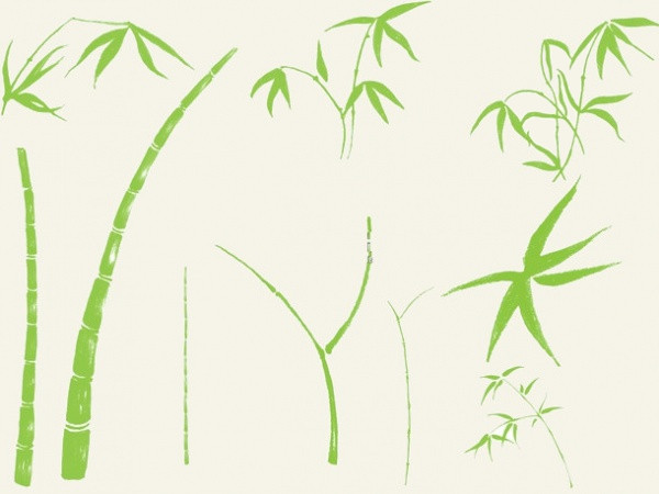 High Resolution Bamboo Brushes