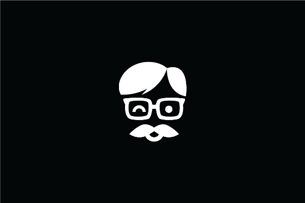 High Resolution Geek Mustache Logo