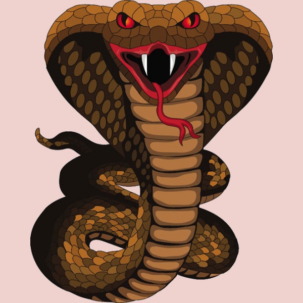 Hissing Snake Monster vector