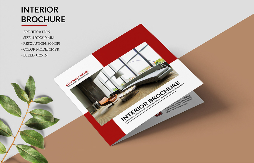 Interior Design Brochure Template