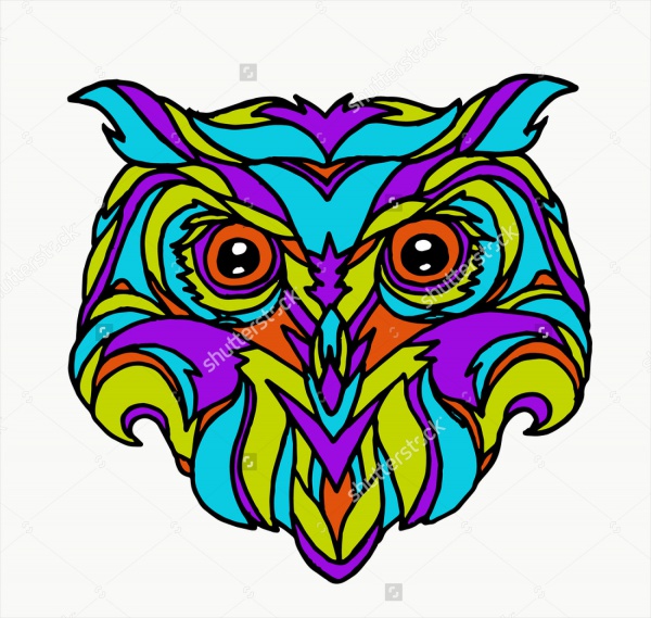 Isolated Owl Clip Vector