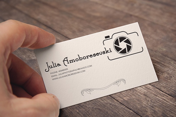 Julia Professional Business Card Design