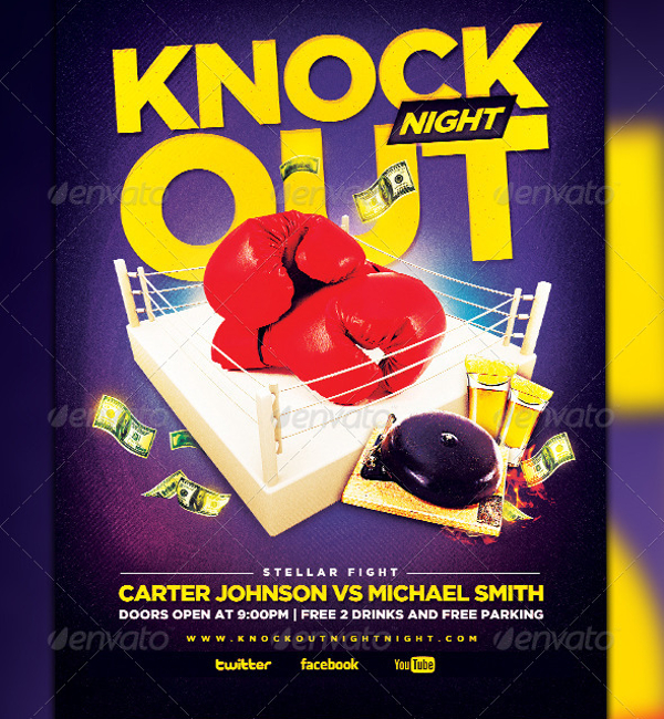 Knockout Boxing Flyer