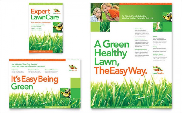 Lawn Maintenance Flyer & Ad Template