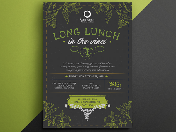 Long Lunch in the Vines Flyer