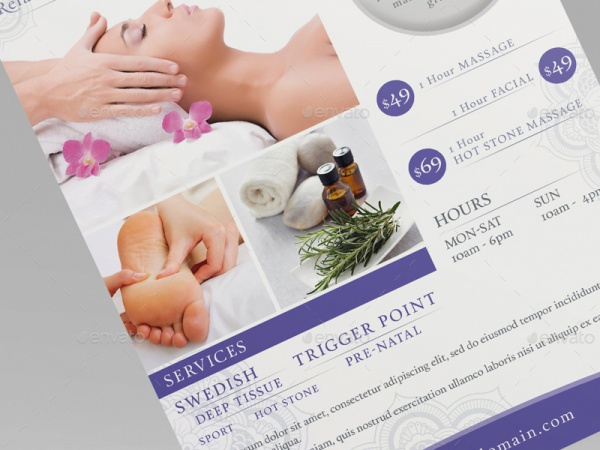 Massage Advertisement Flyer