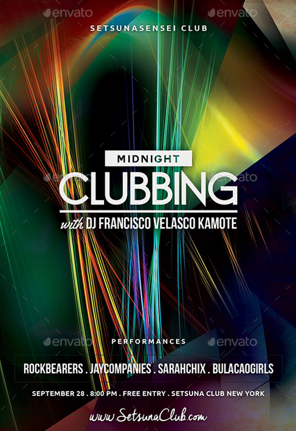 Midnight Clubbing Flyer Design