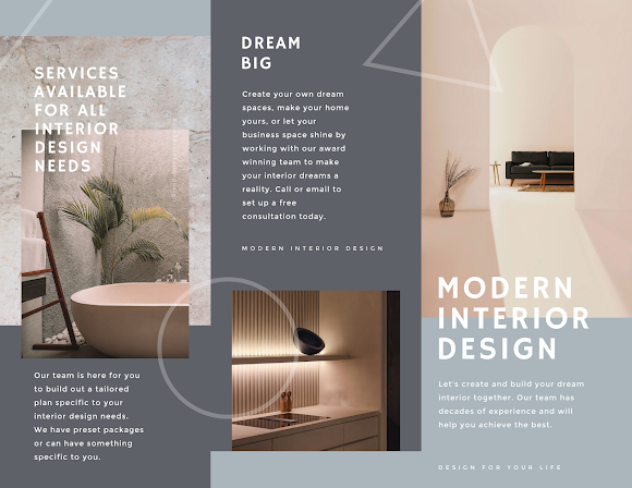 Modern Interior Design Business Brochure