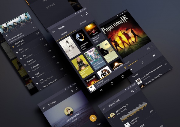 Music App Android Design