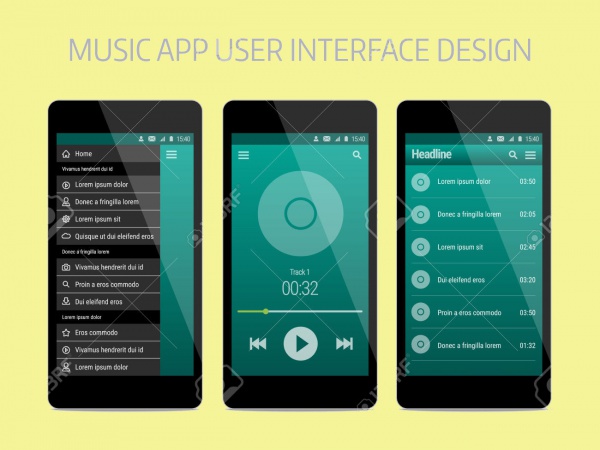 Music App User Interface Design