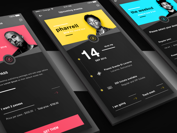 Music Events Design App