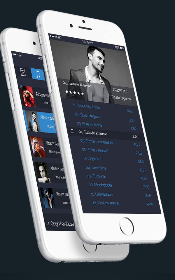 Music Player App Design