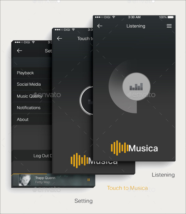 Music Player App UI Design