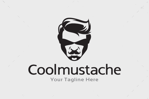 Mustache Man Logo