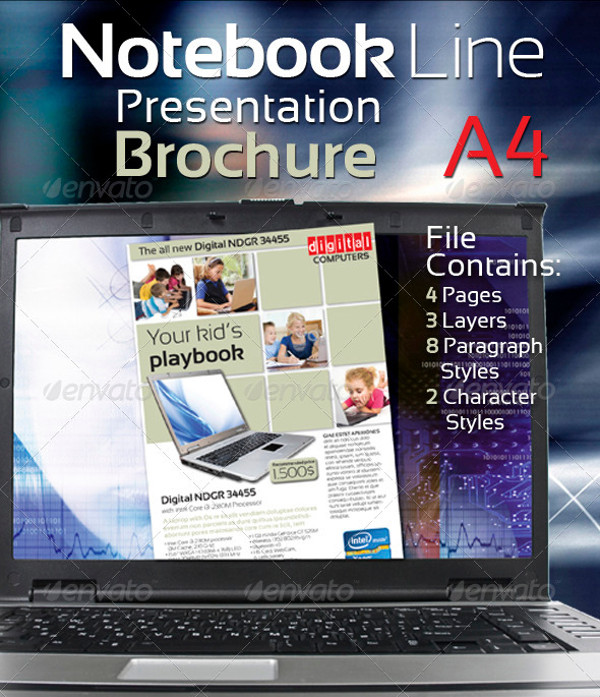 Notebook Line Presentation Brochure