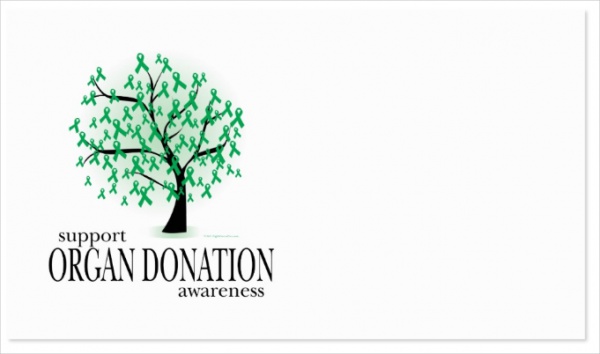 Organ Donation Tree Business Card